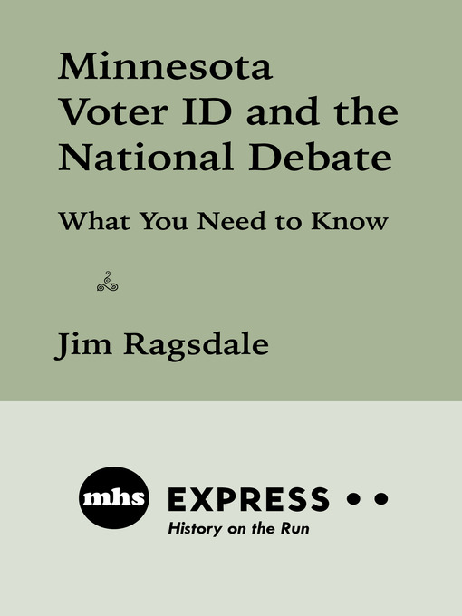 Title details for Minnesota Voter ID and the National Debate by Jim Ragsdale - Available